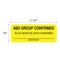 Nevs Label, Rh Of Negative Units Confirmed 7/8" x 2-1/4" Yellow w/Black LBW-0008 - alternate 2